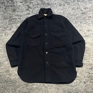 Vintage 5 Brother Shirt Button Up Flannel Union Made Mens Medium Black Outerwear